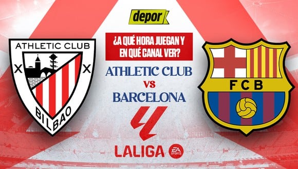 Barcelona y Athletic Club se enfrentan por LaLiga. (Diseño: Depor)