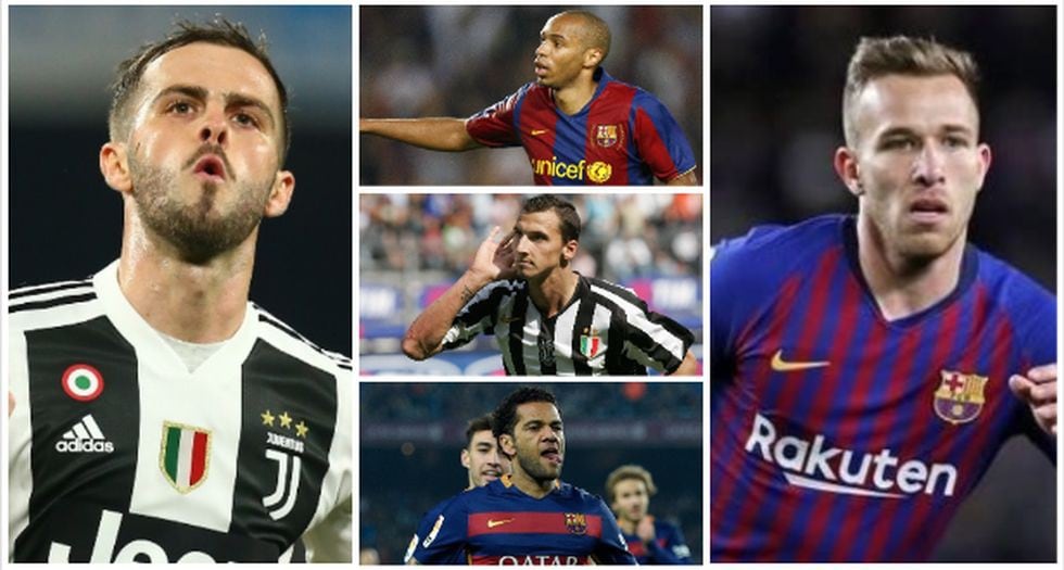 Los jugadores que han estado en el FC Barcelona y Juventus. (Foto: AFP)