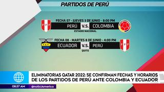 Selección peruana: Descubre el día y hora que jugará ante Colombia y Ecuador