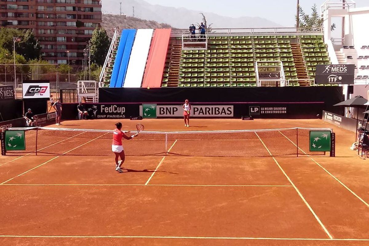 Partido entre Daniela Seguel (de Chile) contra Romina Ccuno (de Perú). (Foto:  Séptimo Game/ ATPerú)