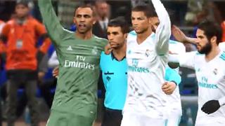Real Madrid vs Juventus: se hace viral celebración de Cristiano Ronaldo con el árbitro en PES 2018
