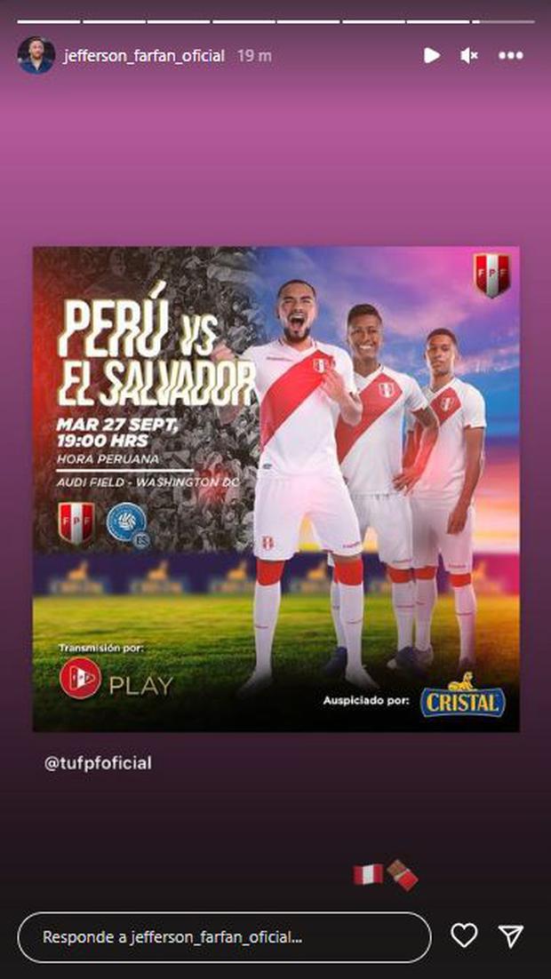 Mensaje de Jefferson Farfán previo al Perú vs. El Salvador.