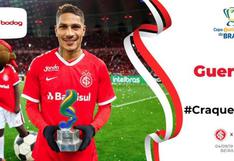 "Craque do Jogo":Paolo Guerrero fue elegido mejor jugador del Inter vs Cruzeiro de la Copa de Brasil