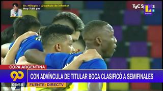 Luis Advíncula clasifica a las semifinales de la Copa Argentina con Boca Juniors de titular