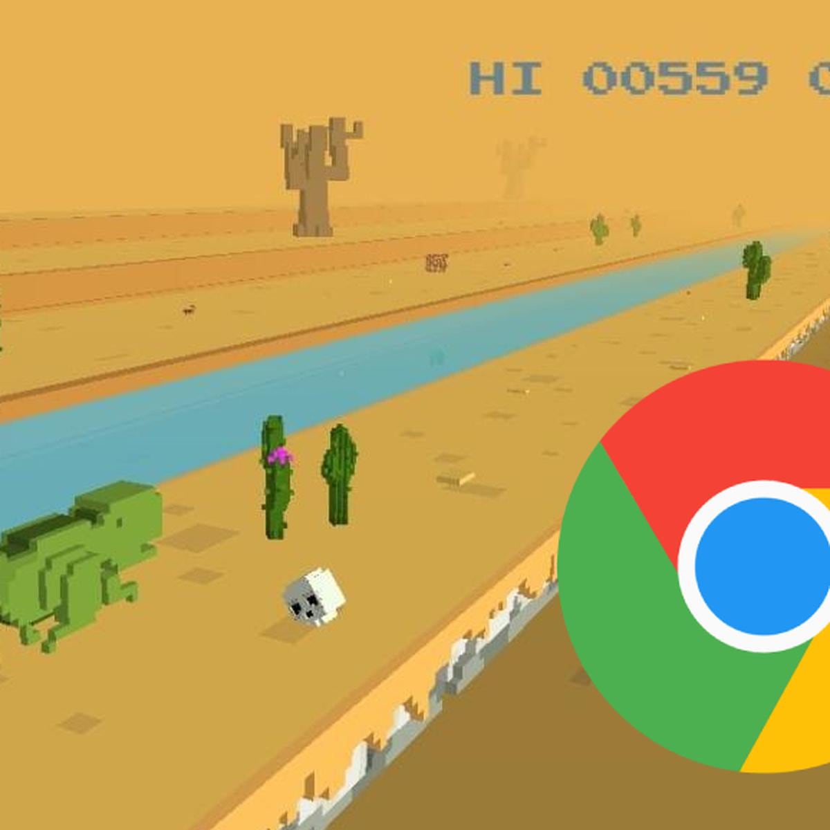 Google Chrome, Juego T-Rex, Cómo cambiar al dinosaurio Dino por Mario  Bros, Truco 2020, Hack, Sin internet, Videojuegos, Offline, Video, , Navegador
