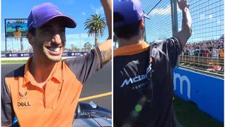 Máxima ovación: Daniel Ricciardo recibió el cariño del público en el GP de Australia [VIDEO]