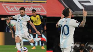 Argentina venció 1-0 a Ecuador con gol de Lionel Messi en su debut en las Eliminatorias Qatar 2022