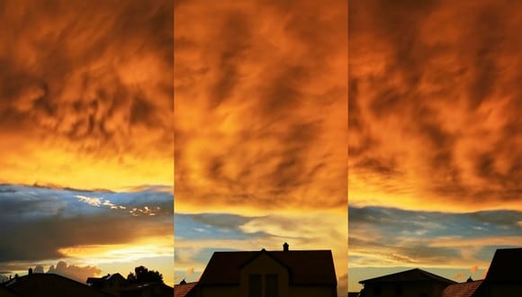 Nubes infernales en el firmamento de una ciudad alemana desataron "el verdadero terror" en las redes sociales. | Crédito: @damian_dosk