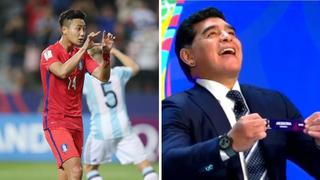 Coreano se burló de gesto de Maradona tras anotar gol a Argentina en Mundial Sub 20 [VIDEO]