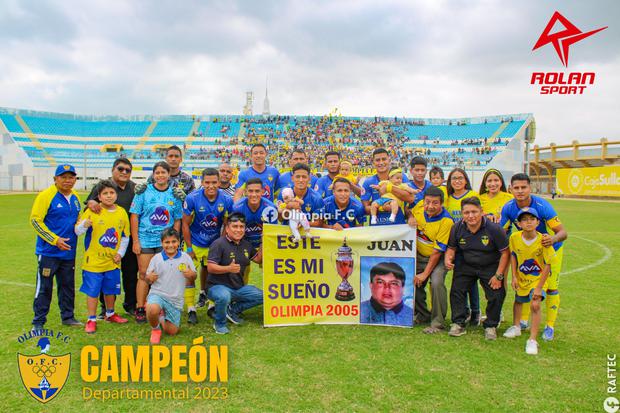 Olimpia de La Unión es el campeón de Piura. (Facebook Olimpia FC)
