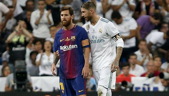 Lionel Messi y Sergio Ramos terminan contrato con el Barcelona y Real Madrid, respectivamente, en junio de 2021. (Foto: AFP)