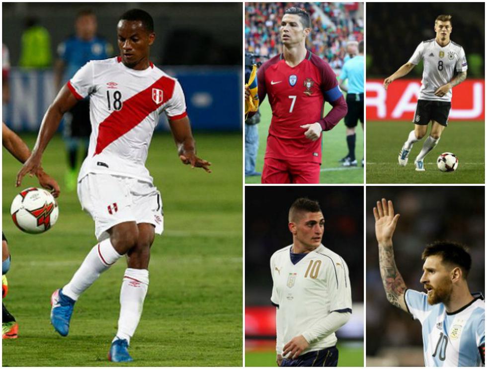 Lionel Messi, Neymar y André Carrillo entre los jugadores más caros de las 20 primeras selecciones del ranking FIFA