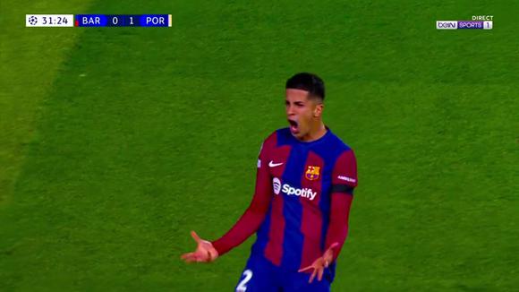 Joao Cancelo anotó el 1-1 de Barcelona vs. Porto. (Video: beIN Sports)