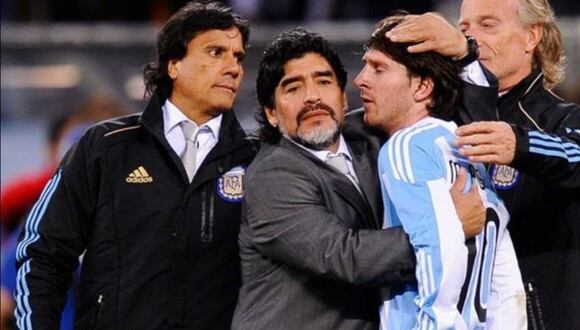 Diego Maradona se pronuncia sobre relación entre Messi y Barcelona. (EFE)