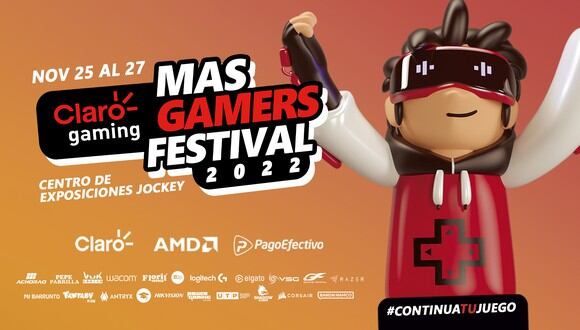 Claro gaming MasGamers Festival 2022: todas las actividades y exhibiciones para esta edición. (Foto: MasGamers)