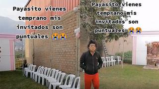 ¿No hubo risas? Payaso llegó temprano a una fiesta, pero se dio con la sorpresa que no tenía invitados [VIDEO]