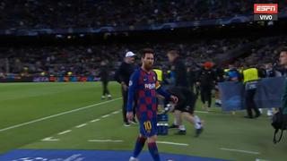 'Messi ento' furioso: la rabia de Leo rumbo al camarín tras mal primer tiempo del Barça ante Slavia [VIDEO]