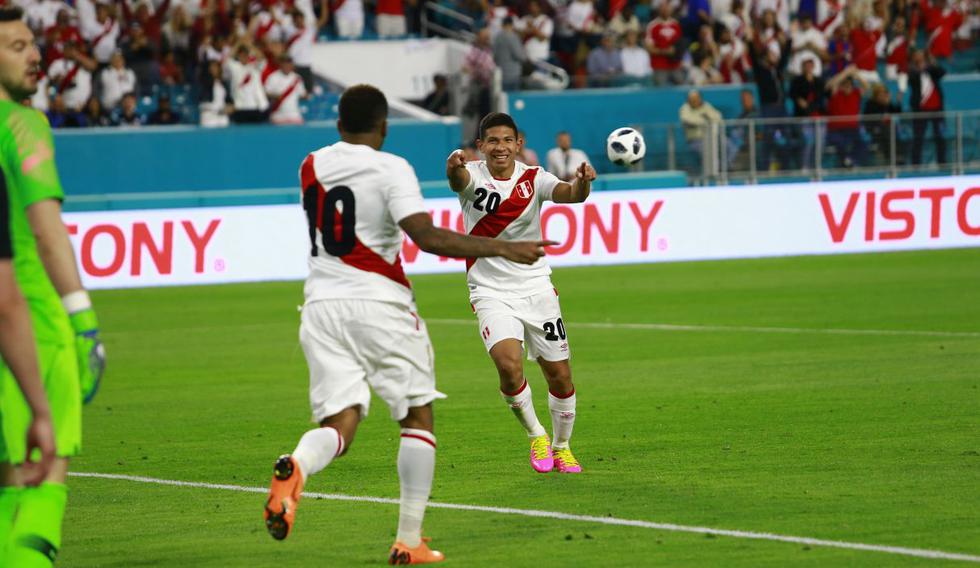 Perú ganó 2.0 a Croacia con goles de Edison Flores y André Carrillo (Foto: Fernando Sangama)