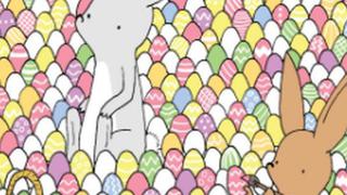 Ubica el corazón escondido entre conejos y huevos: un reto de febrero que es viral y complicado