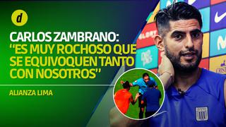 Carlos Zambrano sobre los árbitros: “Es rochoso que se equivoquen tanto con nosotros”