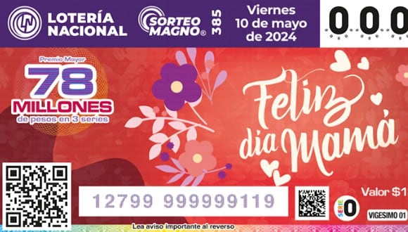 Mira los resultados del Sorteo Magno de este 10 de mayo en la Lotería Nacional de México (Foto: Lotenal)