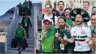 Hinchas de México dieron cariñoso recibimiento al equipo de Osorio en su llegada a Rostov [VIDEO]