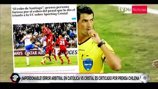 U. Católica vs. Cristal: Así reaccionó la prensa chilena ante la polémica jugada del partido