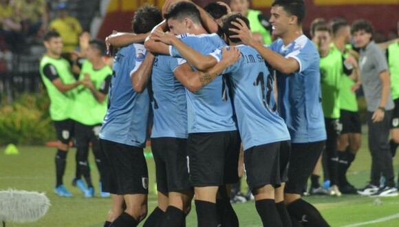 Uruguay derrotó 3-1 a Colombia por la tercera fecha del cuadrangular final del Preolímpico Sub 23.