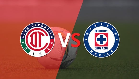 Toluca FC y Cruz Azul empatan 1-1 y se van a los vestuarios