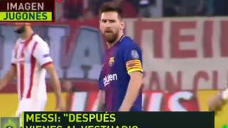 Con serias amenazas: la explosiva reacción de Messi contra Botía de Olympiacos por el juego rudo [VIDEO]