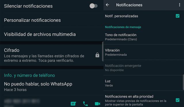 De esta forma podrás modificar el sonido de las notificaciones de WhatsApp de tus amigos. (Foto: MAG)