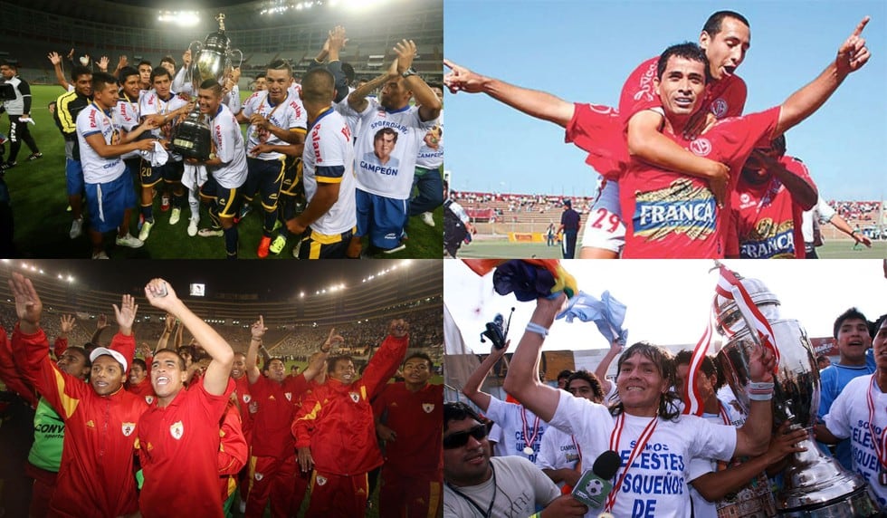 Los últimos campeones de la Copa Perú.