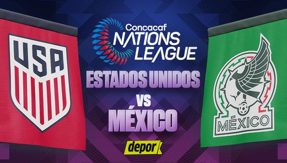 México vs. Estados Unidos se enfrentan por la Concacaf Nations League (Foto: Depor).