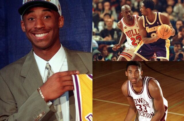 Koby Bryant y su cambio físico a lo largo de su carrera. (Fotos: NBA)