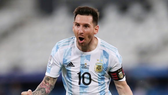 Lionel Messi dio la asistencia para el triunfo de Argentina sobre Uruguay en la Copa América. (Reuters)