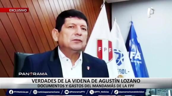 Investigation exposed Agustín Lozano's purchases with an FPF credit card.  (Video: Panorama / Panamericana)