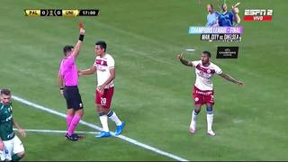 Polémica expulsión: Quintero vio la roja en el Universitario vs. Palmeiras tras dividida con Weverton [VIDEO]