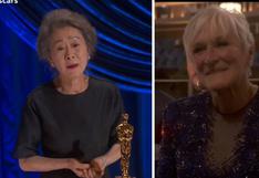 Premios Oscar 2021: Yuh-Jung Youn no se explica cómo le ganó a Glenn Close en Mejor actriz de reparto | VIDEO