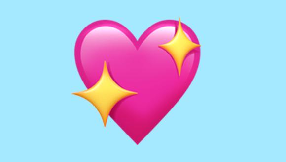¿Alguien te mandó el también conocido como Sparkling Heart en WhatsApp? (Foto: Emojipedia)