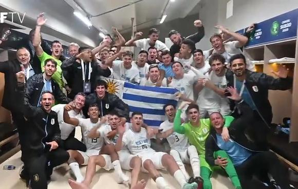 Uruguay celebró tras clasificar al Mundial Sub-20. (Video: Selección de Uruguay)