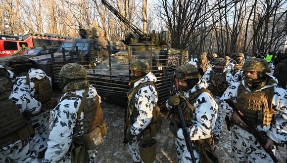 El presidente de Ucrania respondía al inicio de la guerra con Rusia imponiendo la ley marcial (Foto: AFP).
