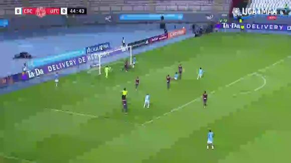 The great scoring opportunity that Sosa had in Sporting Cristal vs.  UTC.  (Video: League 1 Max)