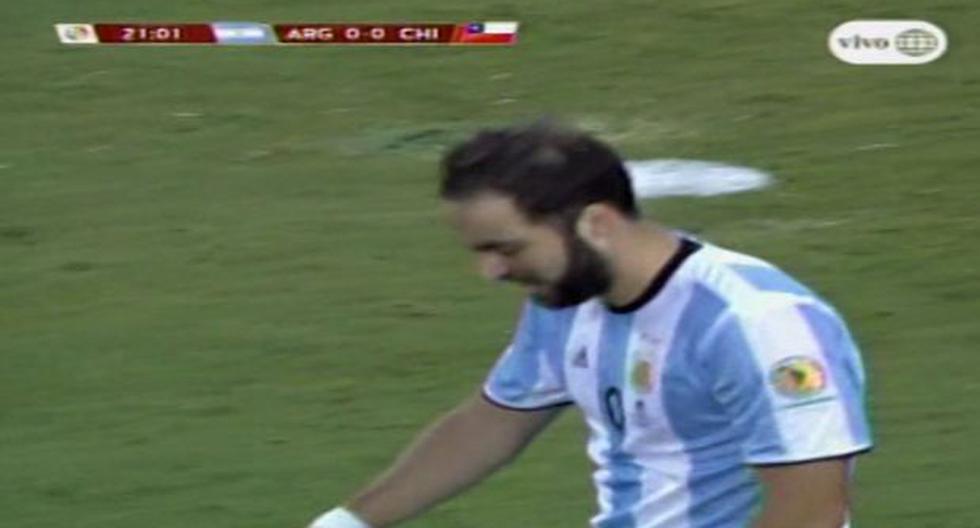 Argentina vs. Chile: Higuaín falló increíble chance de gol ...