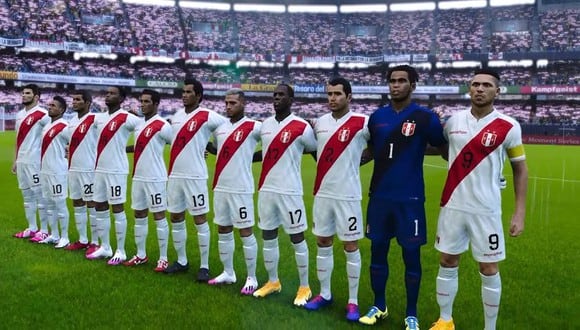 La selección peruana en PES 2021 (Konami)
