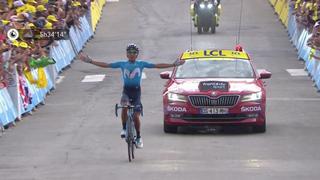 Segundos emocionantes! Revive el último tramo y llegada de Nairo Quintana en la Etapa 18 del Tour de Francia [VIDEO]