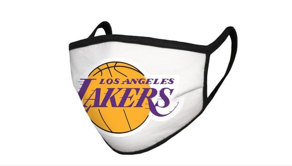 Así será la mascarilla de Los Angeles Lakers. (Foto: NBA)