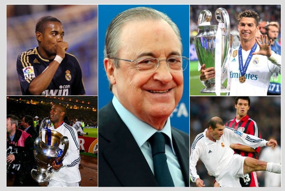 Los fichajes de Florentino en todos sus años como presidente del Real Madrid.