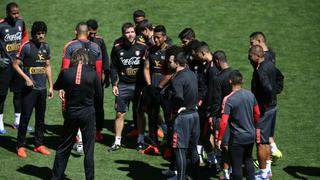 Selección Peruana hizo trabajos físicos en el primer turno del martes