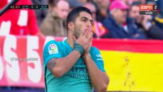 Para no creer: el sorprendente fallo de Luis Suárez tras genial combinación de la MSN