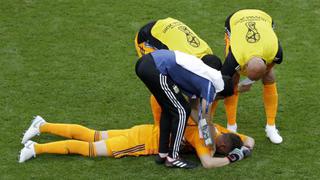 Dolido y derrumbado: el desconsolado llanto de Armani tras eliminación de Argentina [VIDEO]
